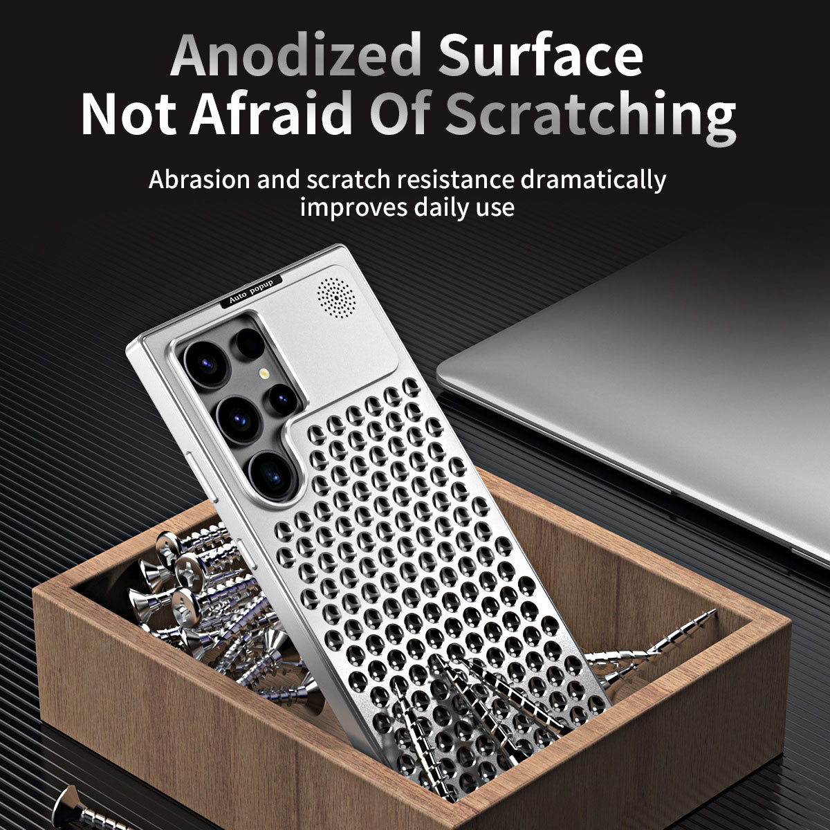 Aroma Diffuser Shell Aluminum Alloy Metal Heat Dissipation Anti-fall Phone Case For Samsung Galaxy - Mycasety Mycasety