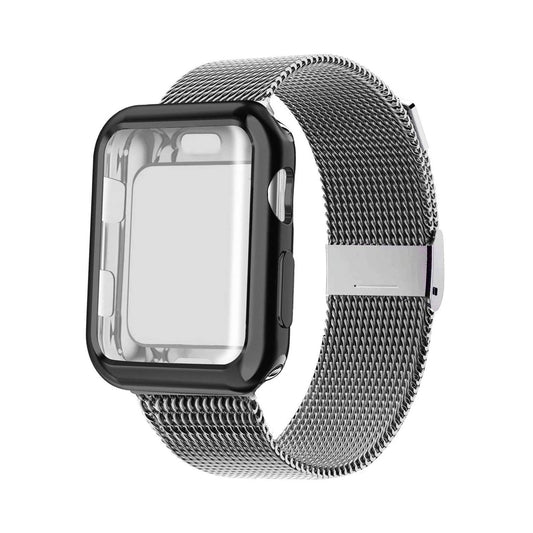 Luxury Metal Case Strap For Apple Watch Series 38/40/41/42/44/45 mm - Mycasety Mycasety