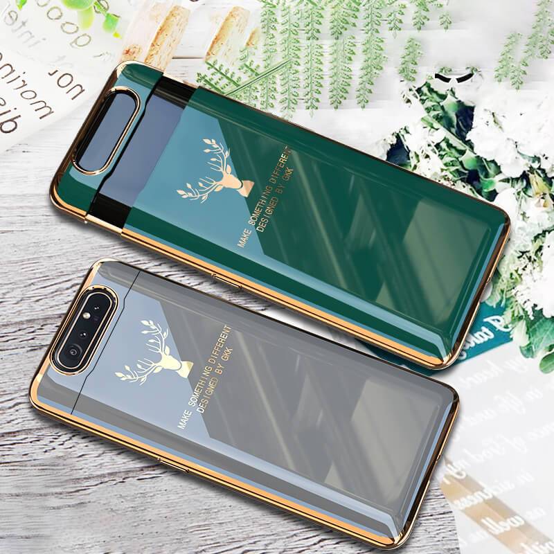 Luxury Plating Deer Pattern Phone Case For Samsung Galaxy A80