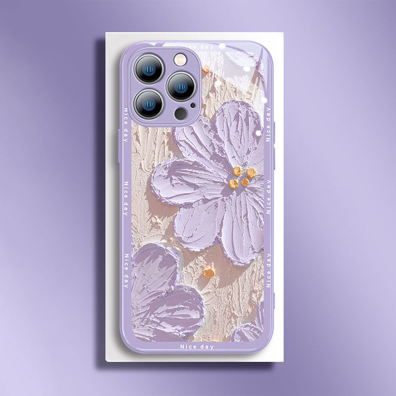 Oil Painting Flower iPhone Case - mycasety2023 Mycasety