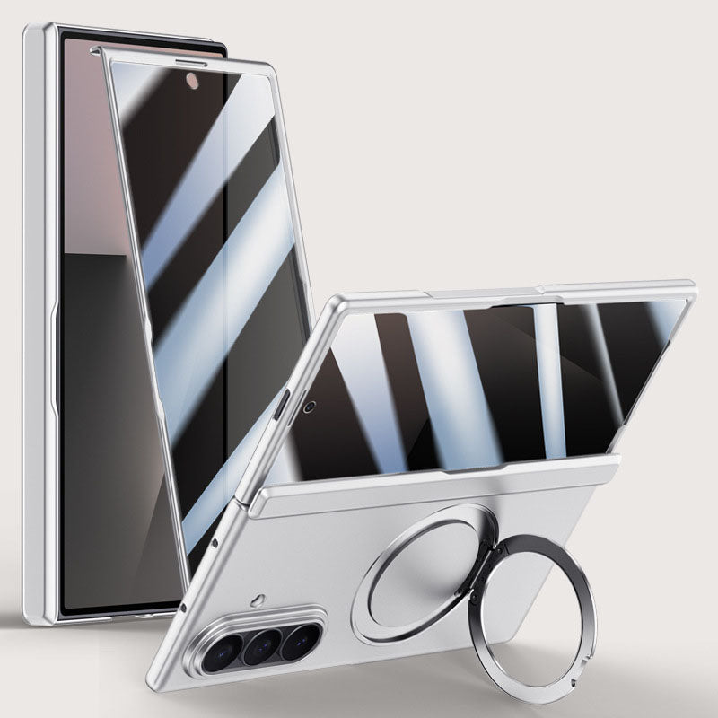 Luxurious Magnetic Ring Holder Phone Case For Galaxy Z Fold 7