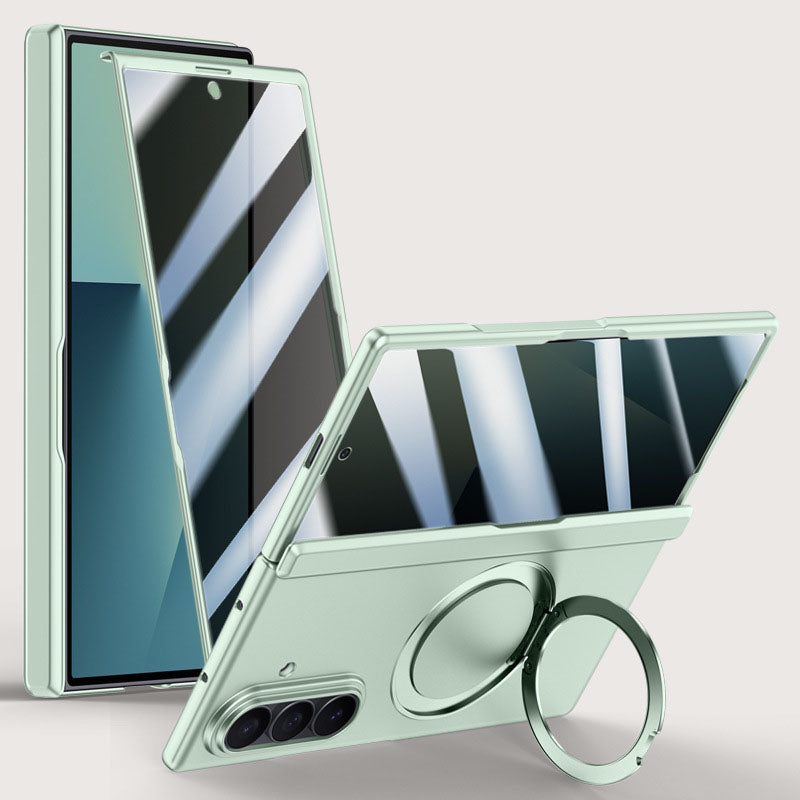 Luxurious Magnetic Ring Holder Phone Case For Galaxy Z Fold 7