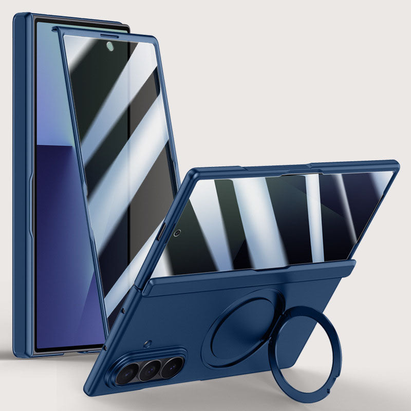 Luxurious Magnetic Ring Holder Phone Case For Galaxy Z Fold 7
