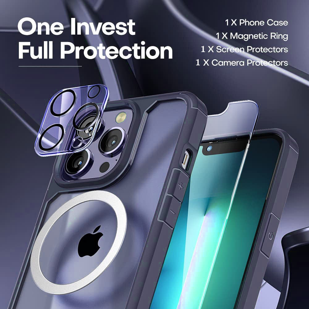 All-inclusive Protective iPhone Case With Screen Protector Film & Lens Film - mycasety2023 Mycasety