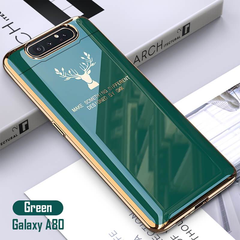 Luxury Plating Deer Pattern Phone Case For Samsung Galaxy A80