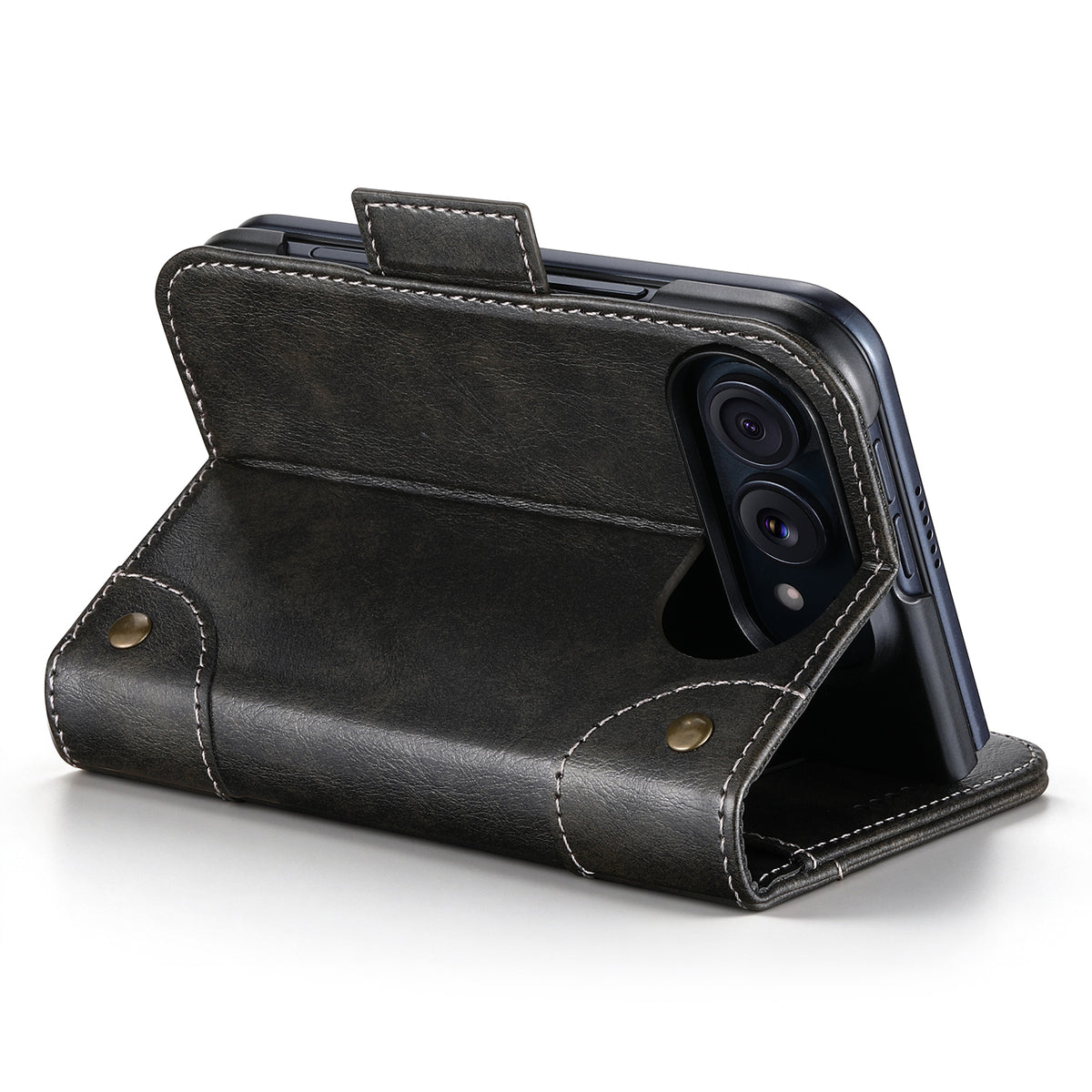 iPhone Duo | Classic Leather Wallet Case with Easy-Access Card Slots