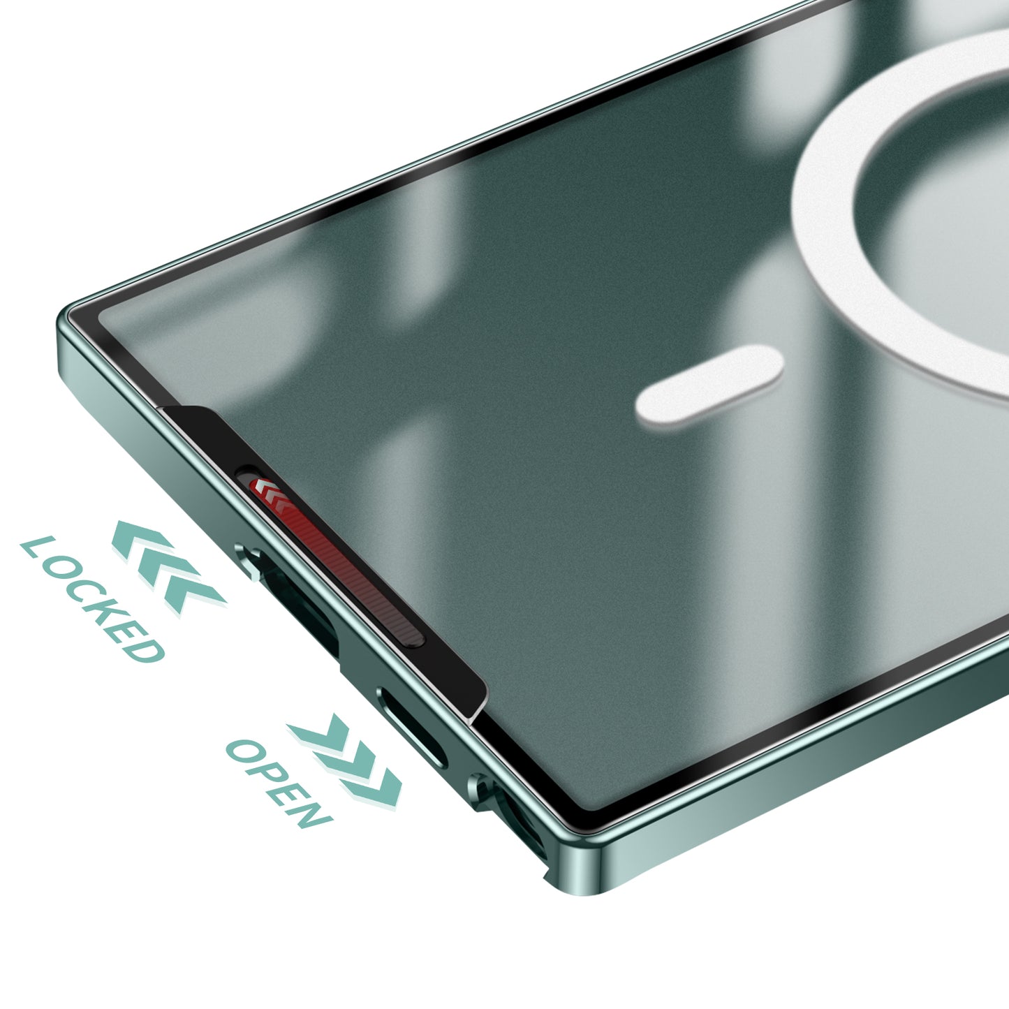 Magnetic Magsafe Metal Case for Samsung Galaxy S24 S23 S22 S21 Ultra Plus Note20 Ultra