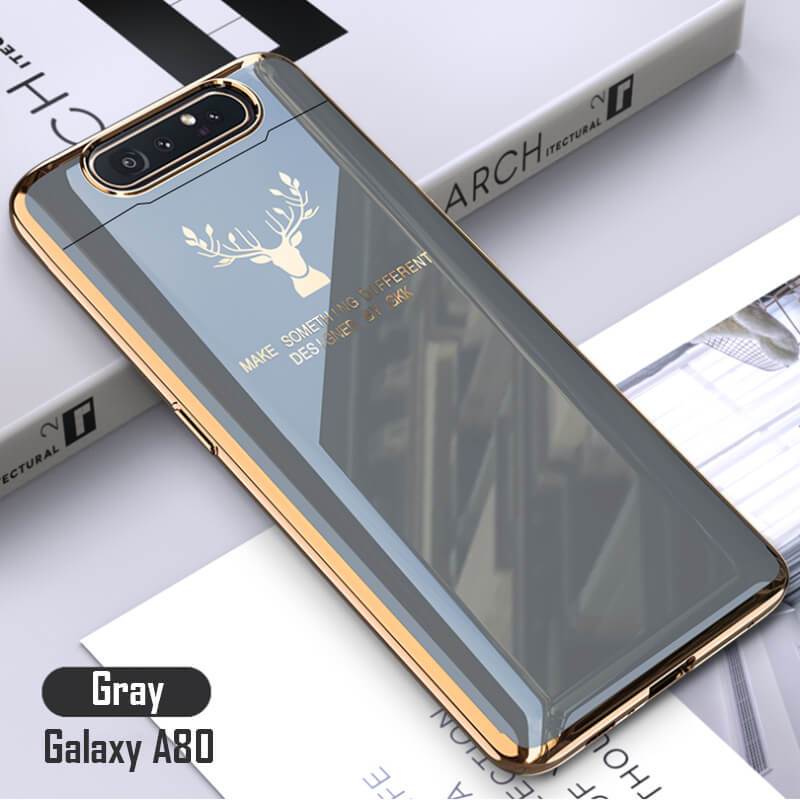 Luxury Plating Deer Pattern Phone Case For Samsung Galaxy A80