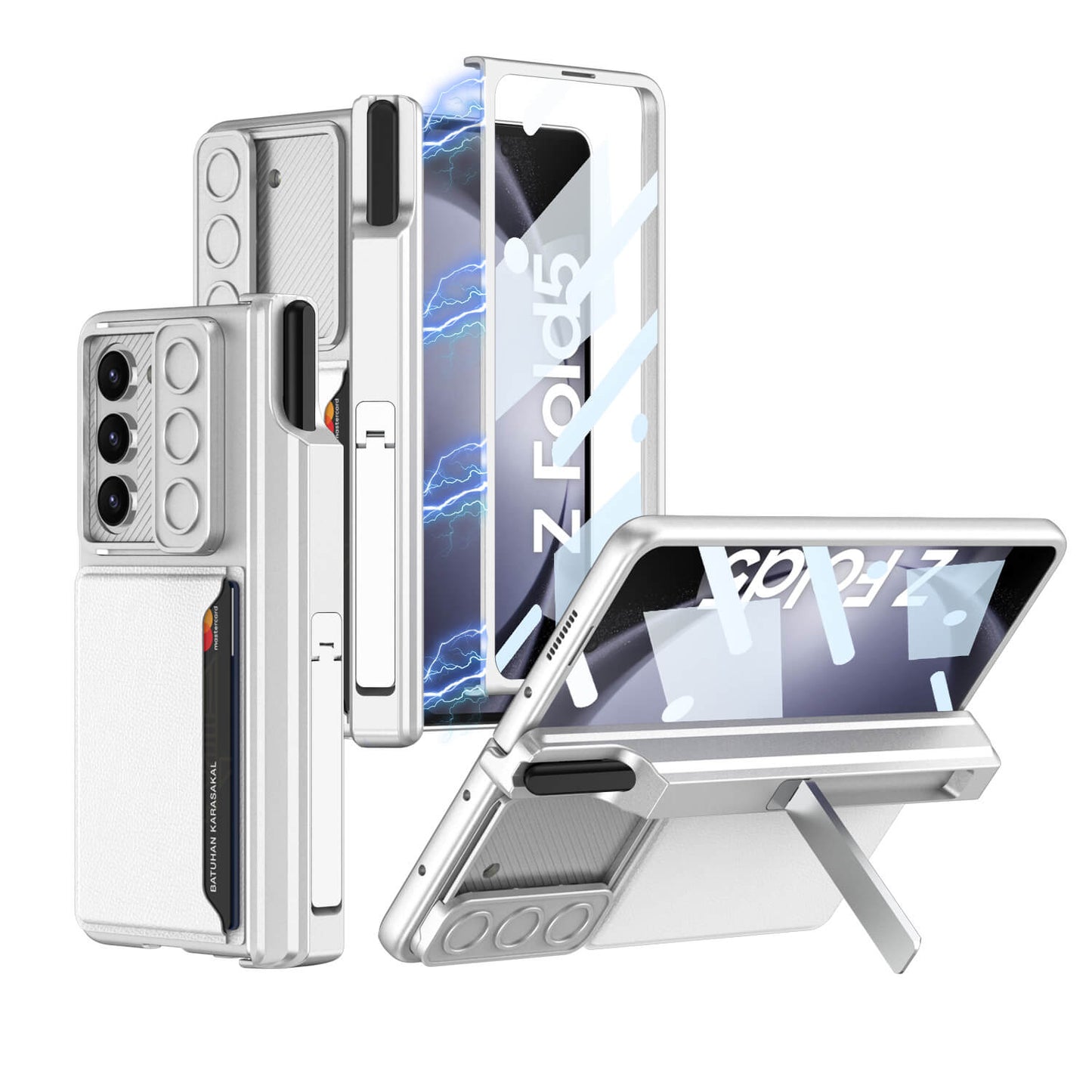 Magnetic Hinge Hidden Bracket All-included Case With Camera Protector For Galaxy Z Fold 7