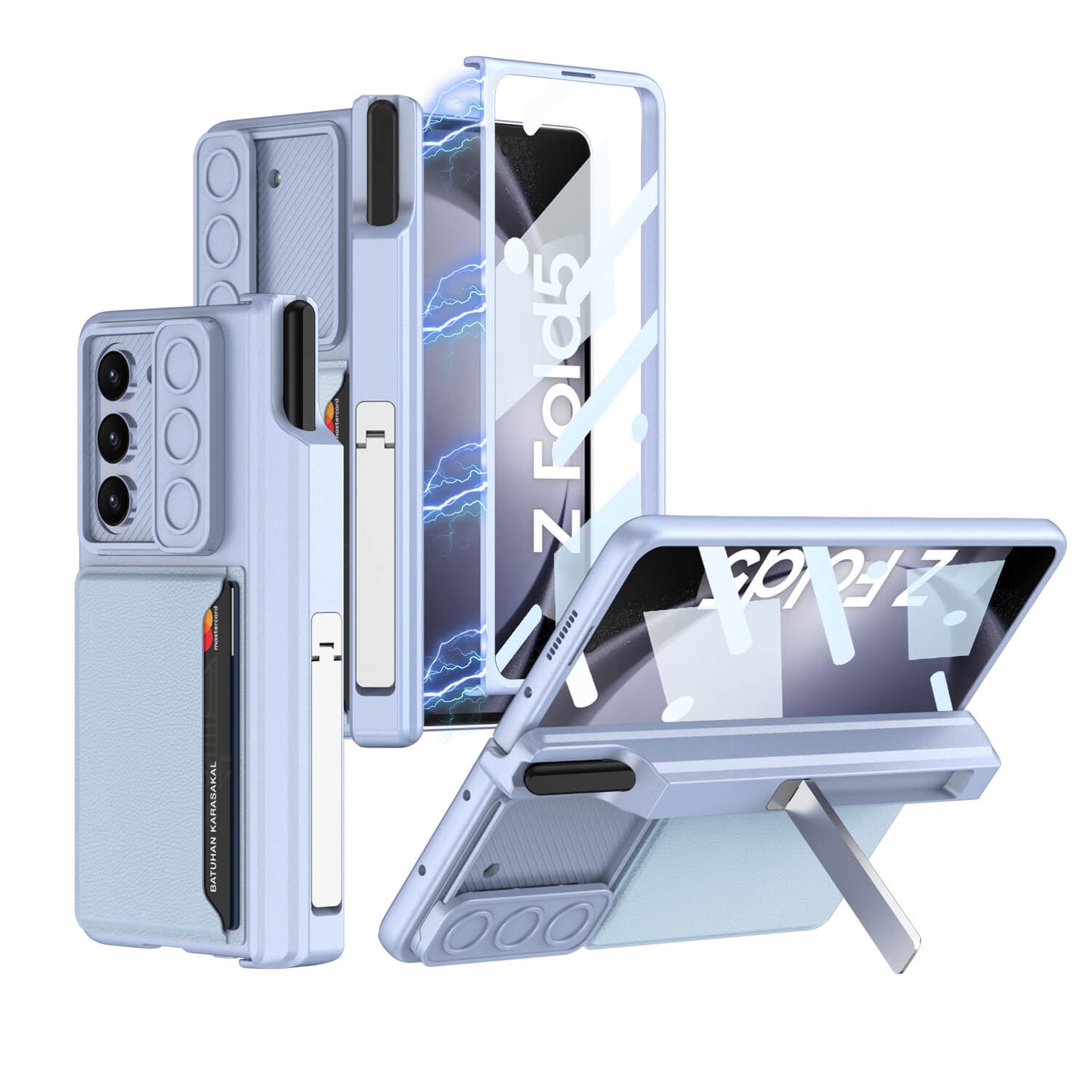 Magnetic Hinge Hidden Bracket All-included Case With Camera Protector For Galaxy Z Fold 7