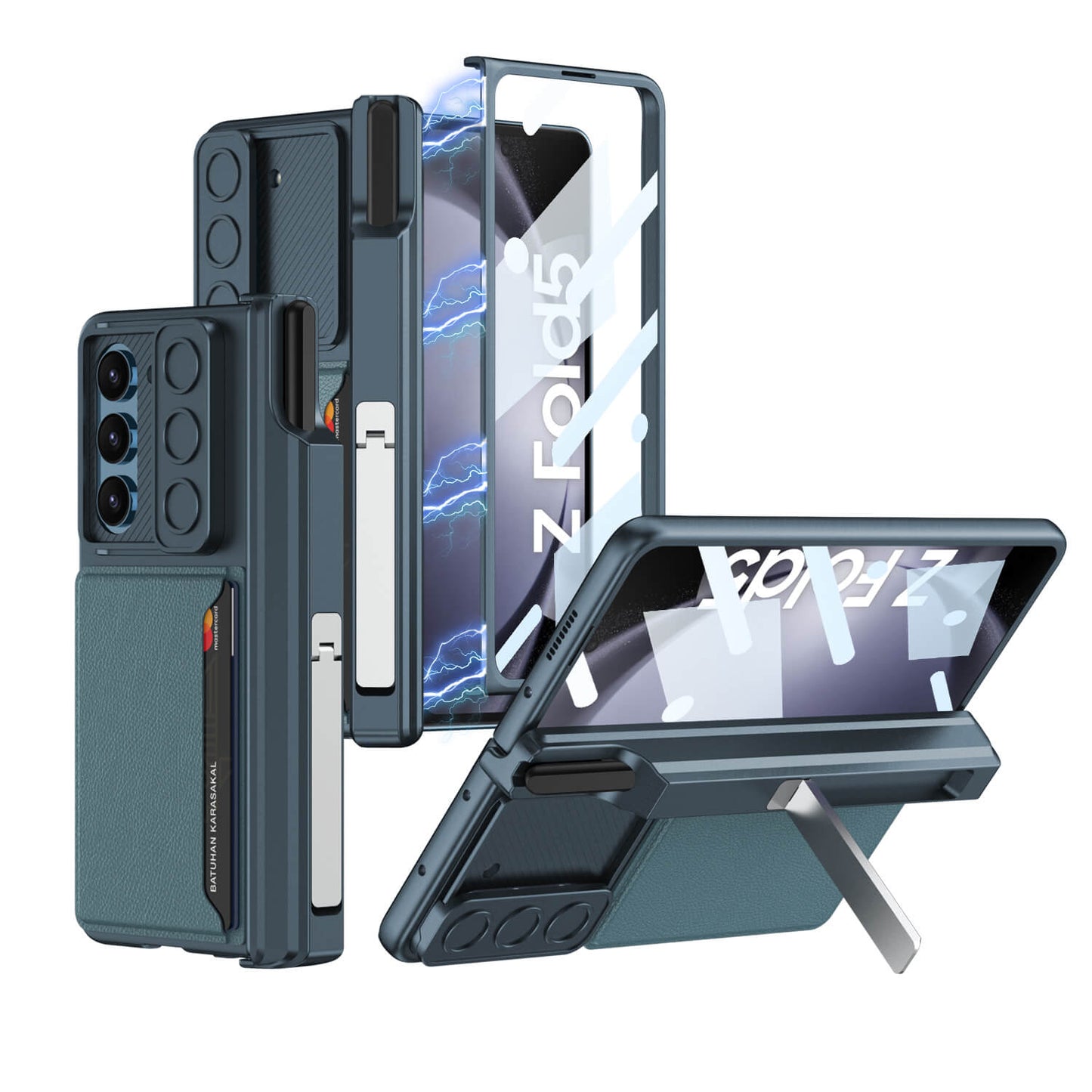 Magnetic Hinge Hidden Bracket All-included Case With Camera Protector For Galaxy Z Fold 7