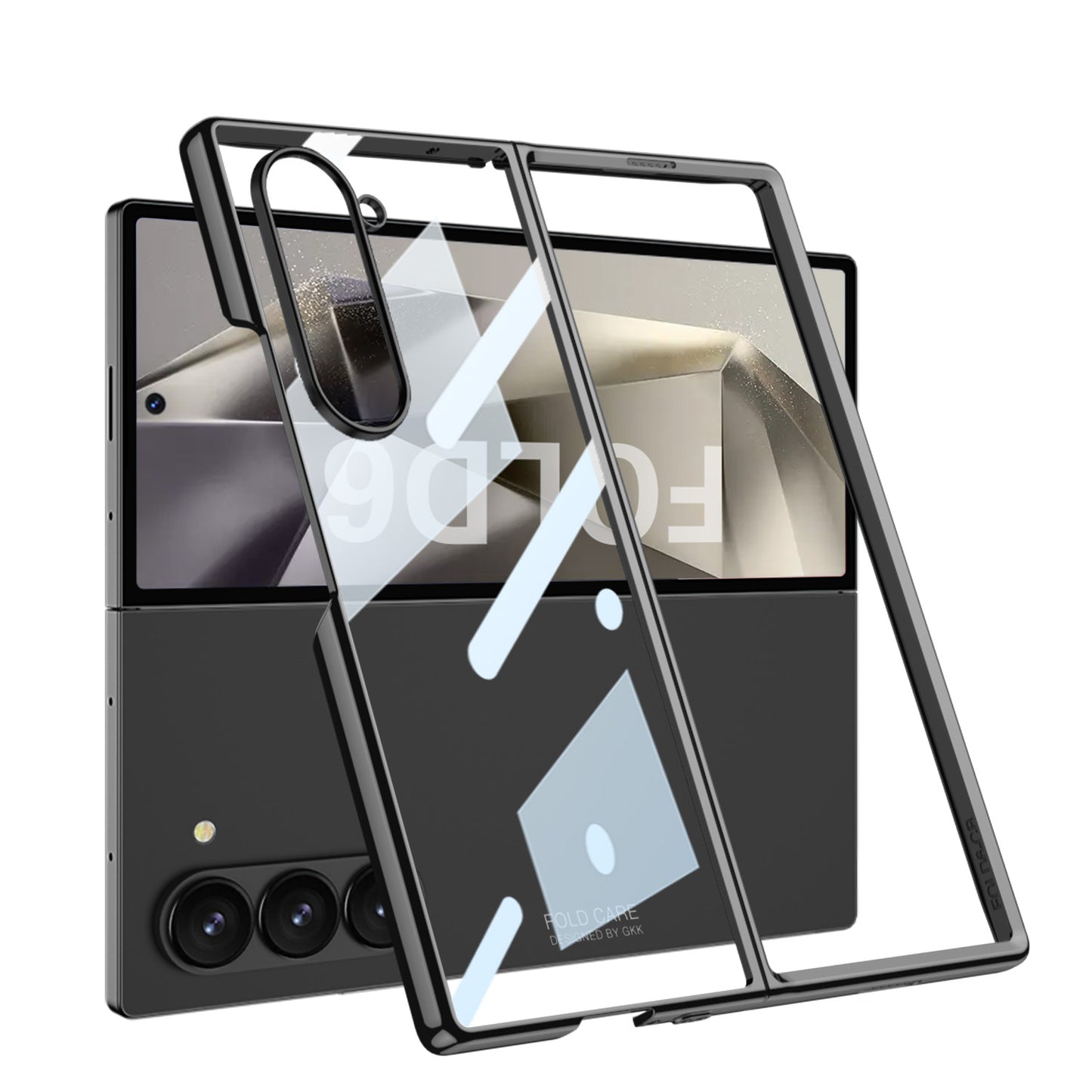 Transparent Electroplating Shockproof Phone Case For Galaxy Z Fold 6