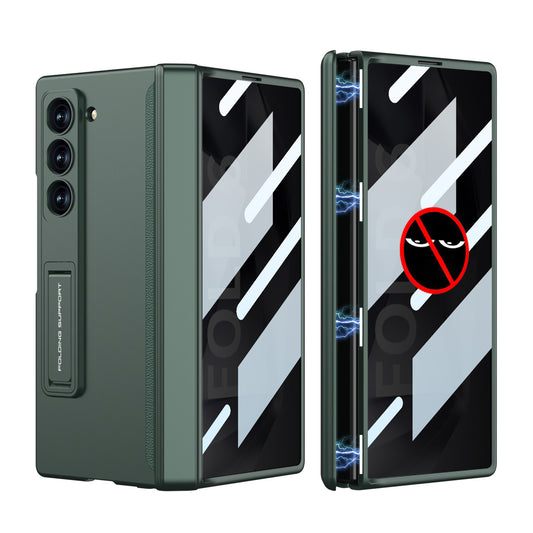 Magnetic Hinge Bracket Shockproof Phone Case With Anti-peeping Back Screen Protector For Galaxy Z Fold 6/5/4/3