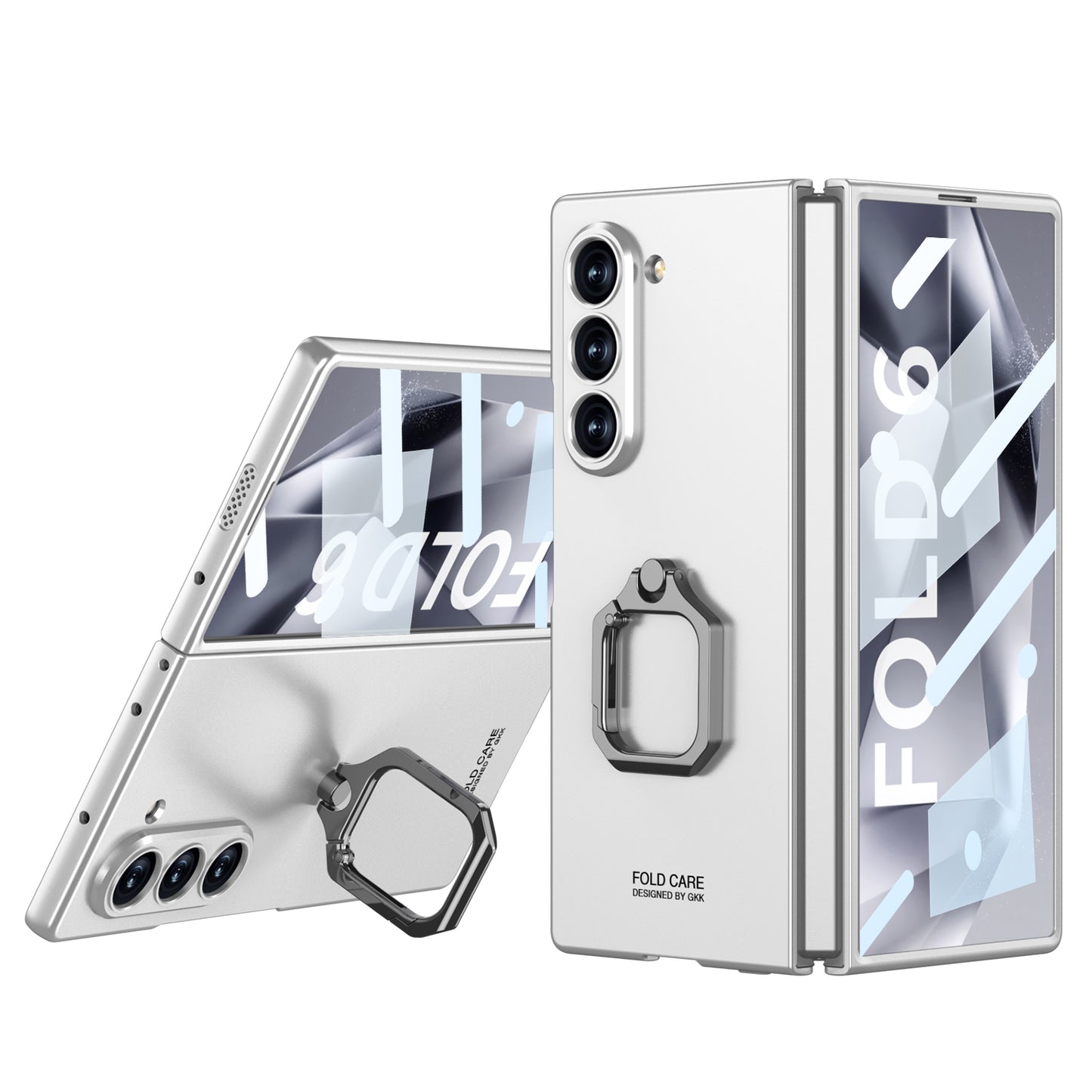 Luxury Shockproof Phone Case With Ring Holder For Galaxy Z Fold 6