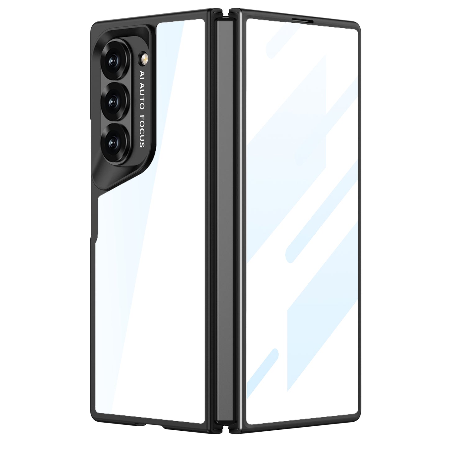 Transparent Frosted Shockproof Phone Case With Back Screen Protector For Galaxy Z Fold 6