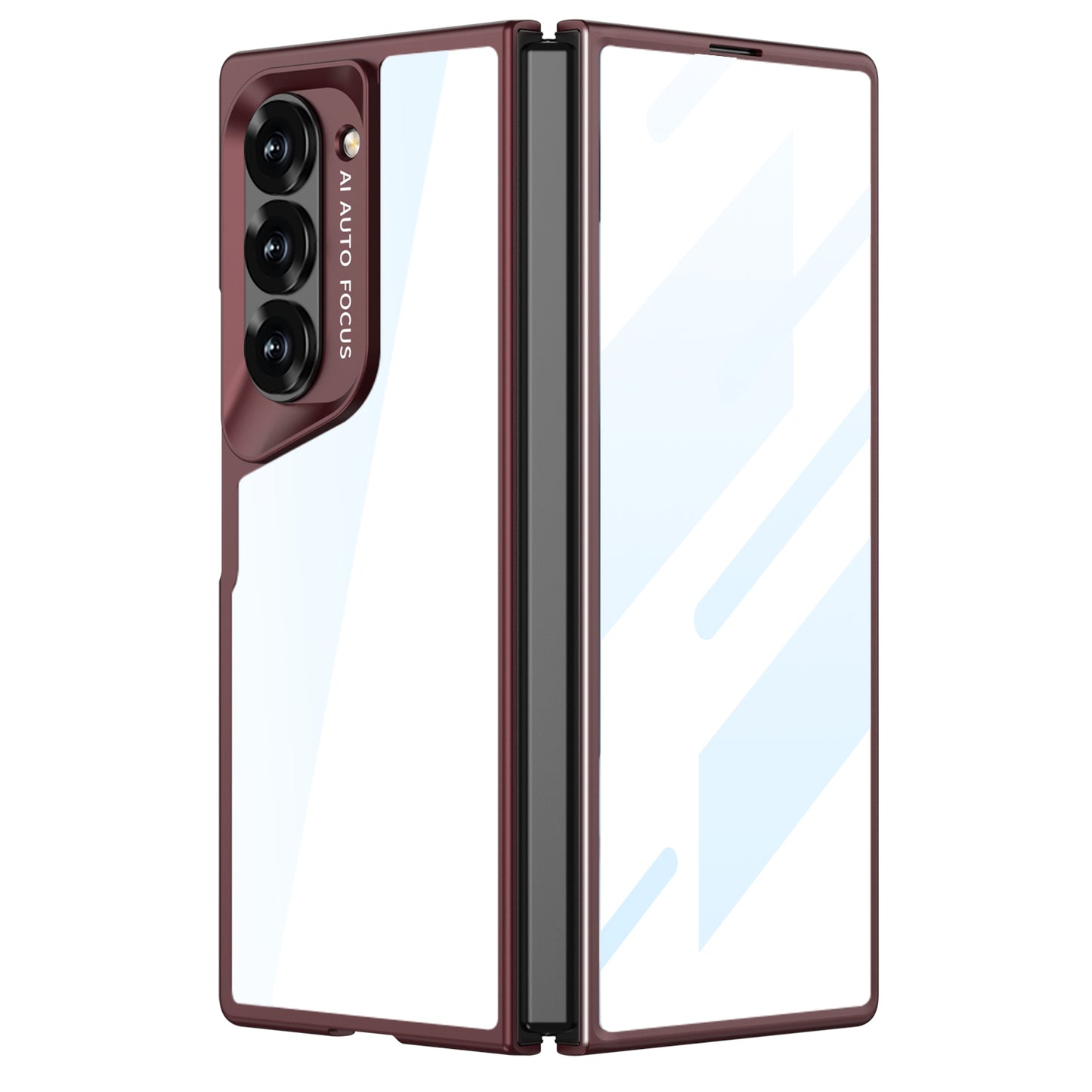 Transparent Frosted Shockproof Phone Case With Back Screen Protector For Galaxy Z Fold 6