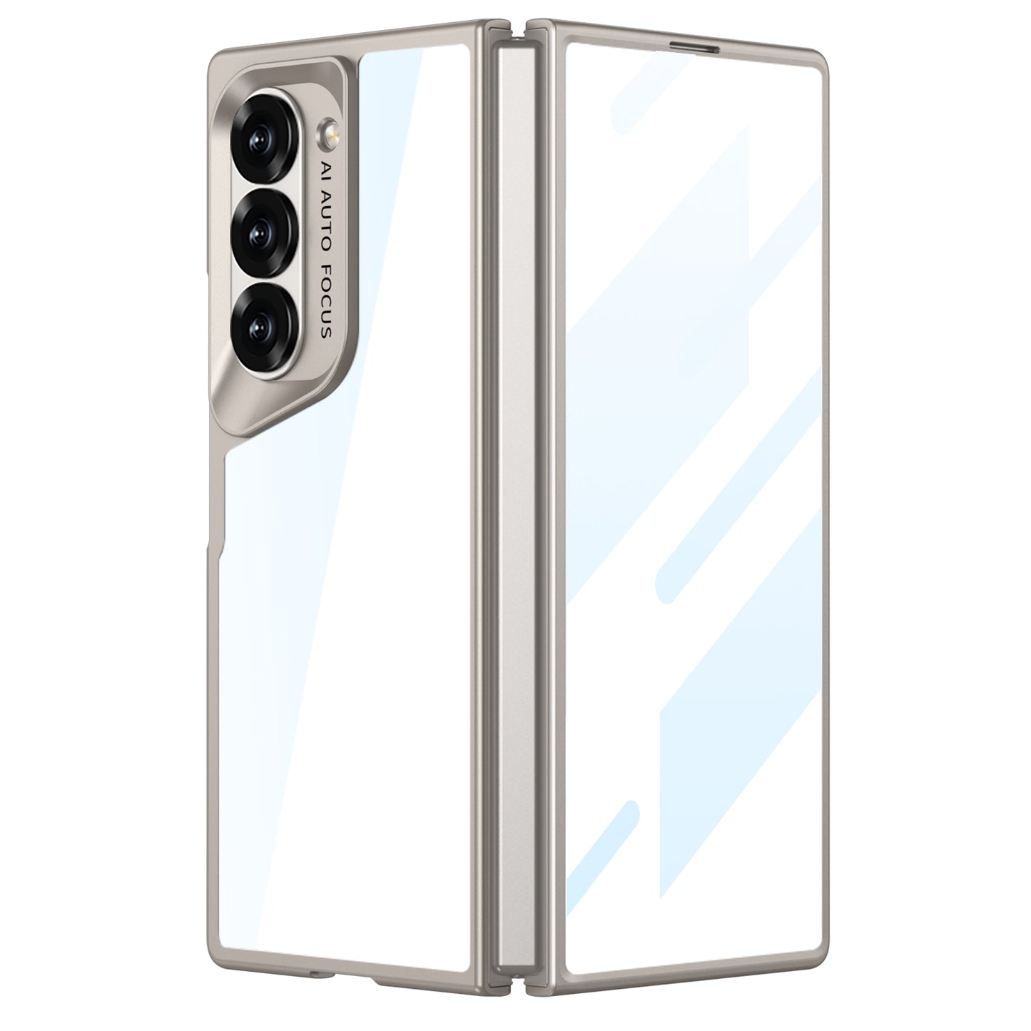 Transparent Frosted Shockproof Phone Case With Back Screen Protector For Galaxy Z Fold 6