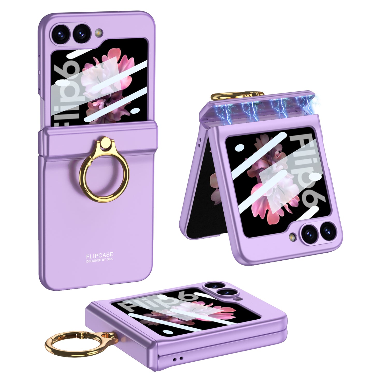 Magnetic All-included Shockproof Phone Cover For Galaxy Z Flip6 Flip5 Flip4 Flip3