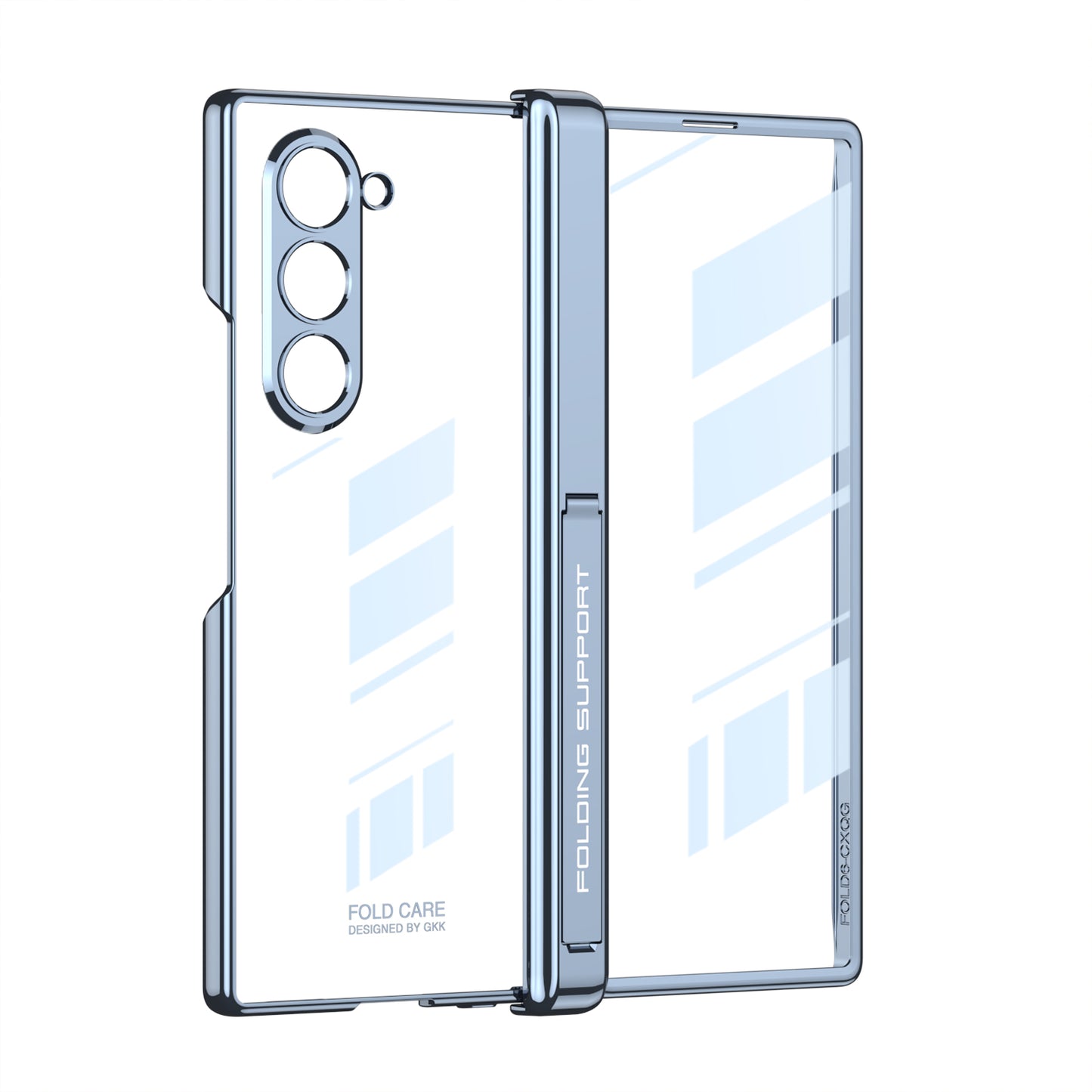 Transparent Magnetic Hinge Bracket Shockproof Phone Case With Screen Protector For Galaxy Z Fold6