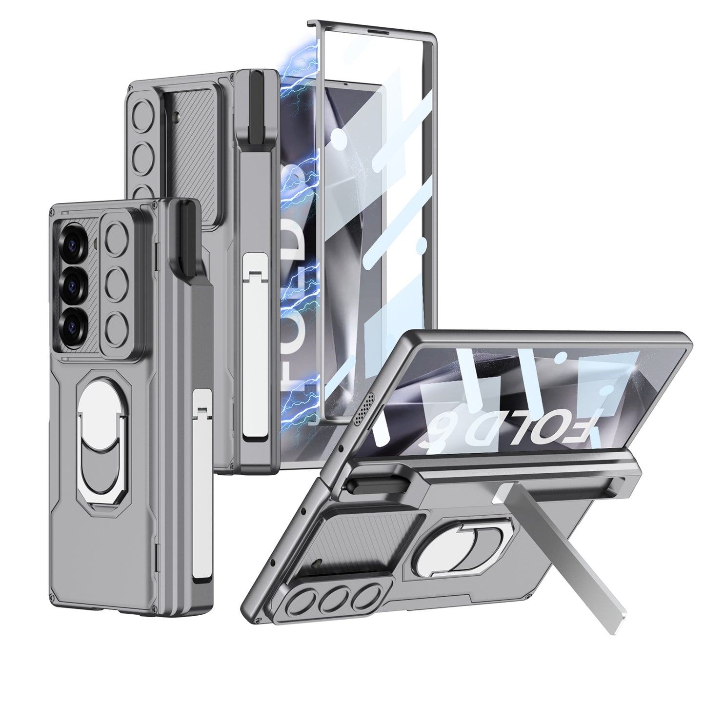 Magnetic Armor Lens Protective Shockproof Phone Case With Screen Protector For Galaxy Z Fold6