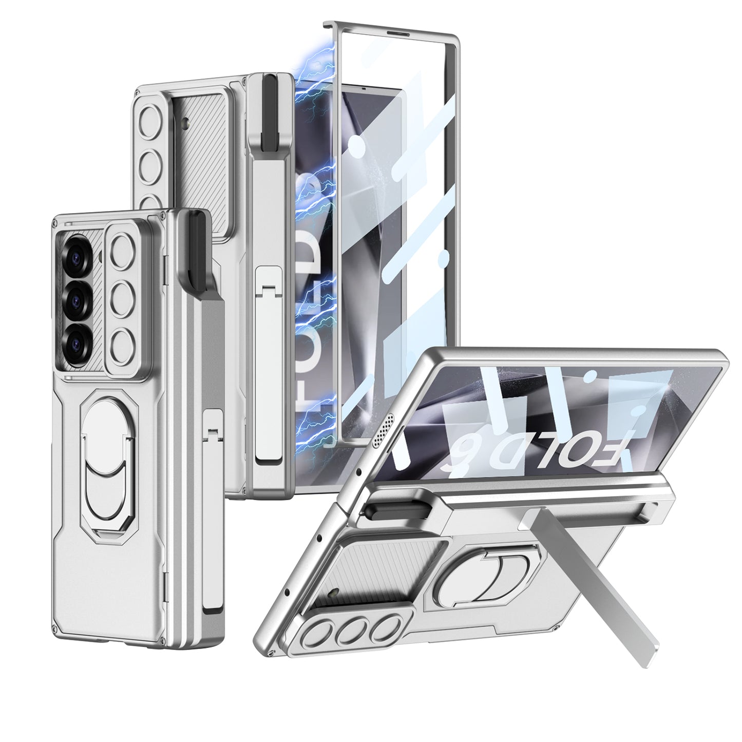 Magnetic Armor Lens Protective Shockproof Phone Case With Screen Protector For Galaxy Z Fold6