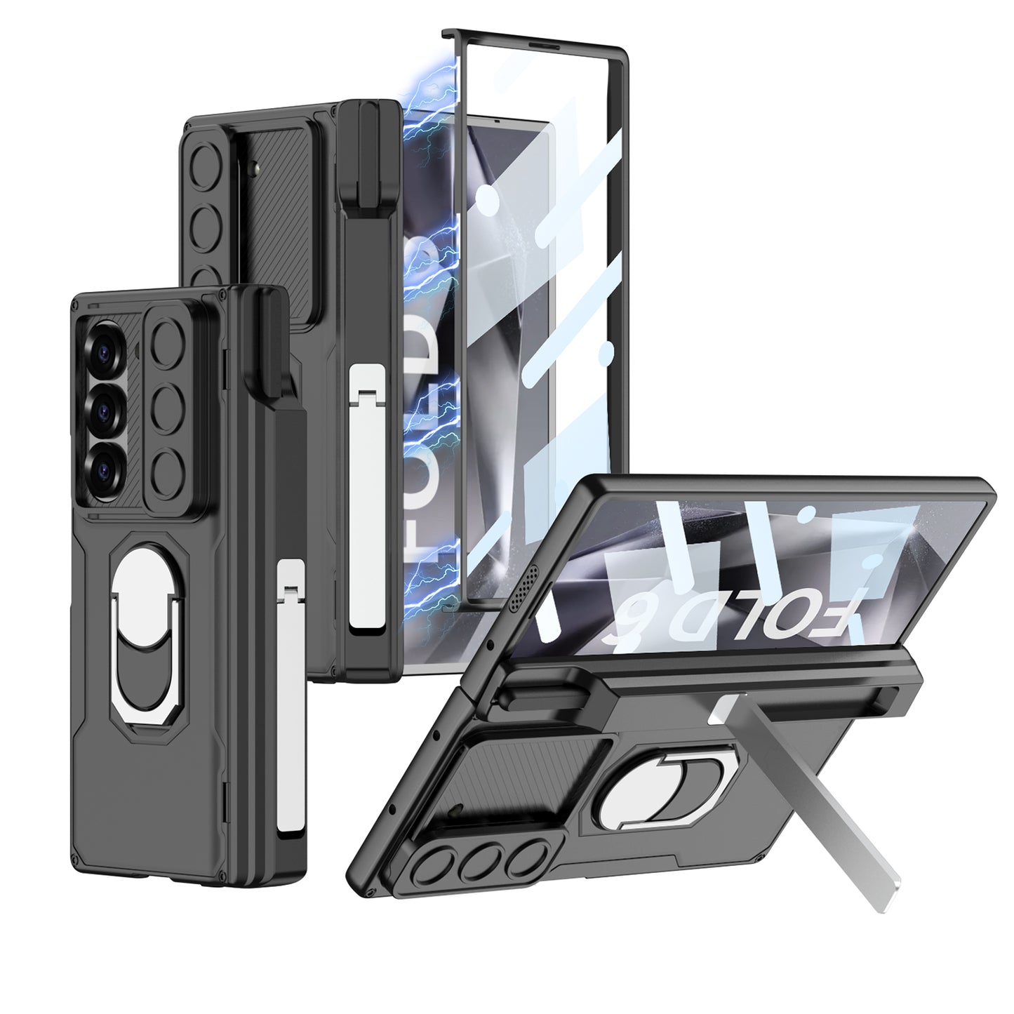 Magnetic Armor Lens Protective Shockproof Phone Case With Screen Protector For Galaxy Z Fold6