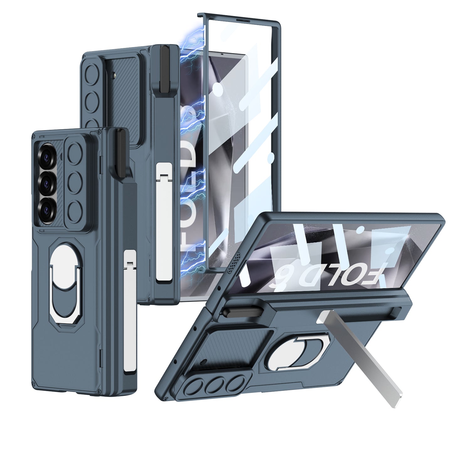 Magnetic Armor Lens Protective Shockproof Phone Case With Screen Protector For Galaxy Z Fold6