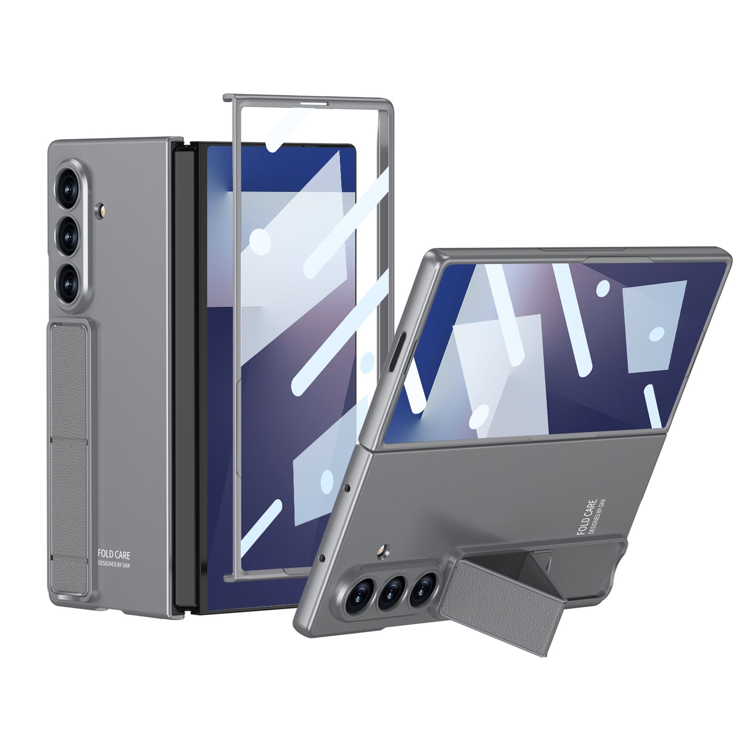 Ultra-thin Phone Case With Back Screen Protector & Wristband For Galaxy Z Fold 7