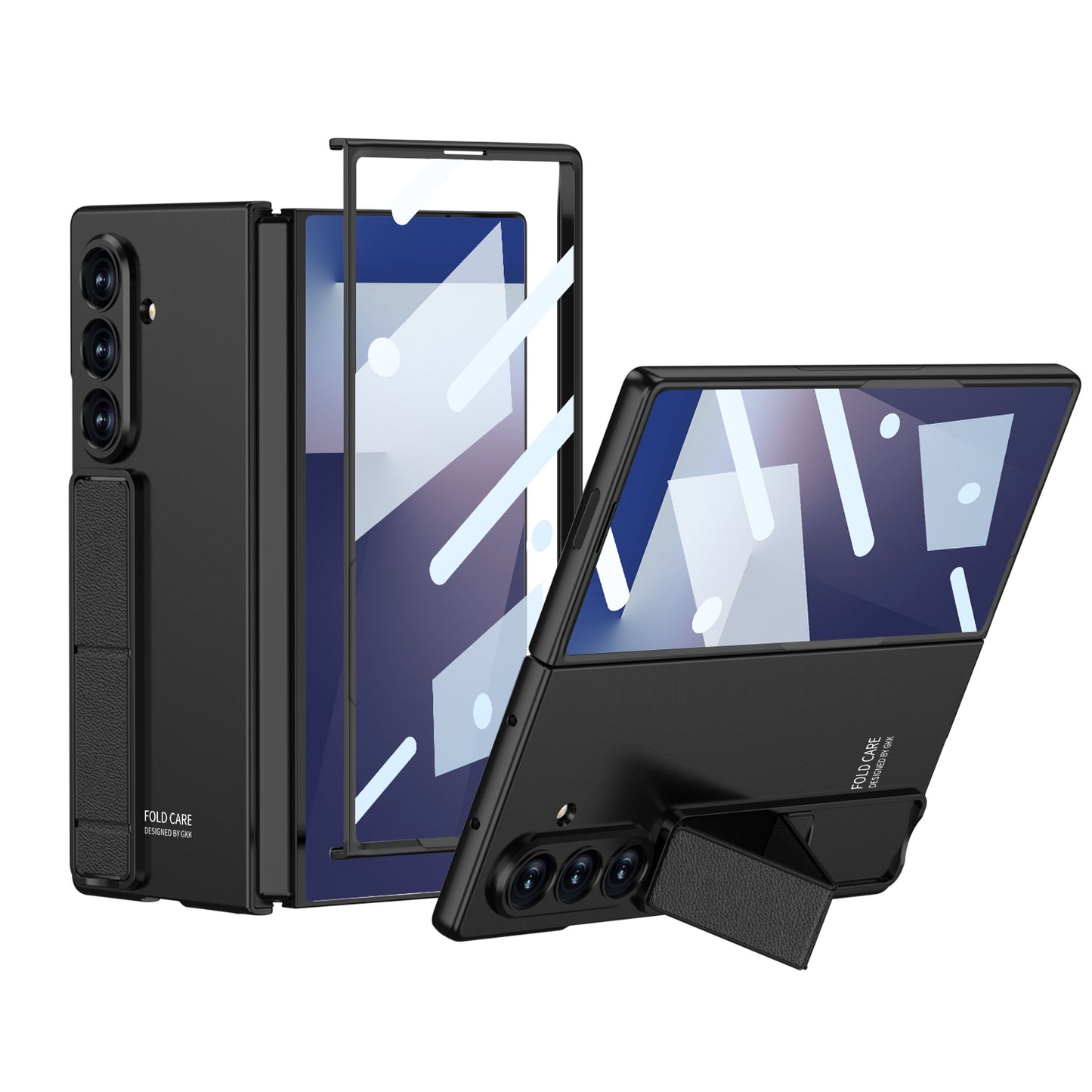 Ultra-thin Phone Case With Back Screen Protector & Wristband For Galaxy Z Fold 7