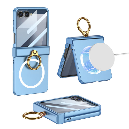 All-inclusive Magnetic Protective Ring Holder Phone Case For Galaxy Z Flip 7
