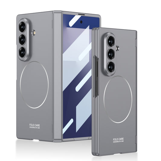 Magnetic Hinge Shockproof Phone Case With Screen Glass Protector For Galaxy Z Fold7