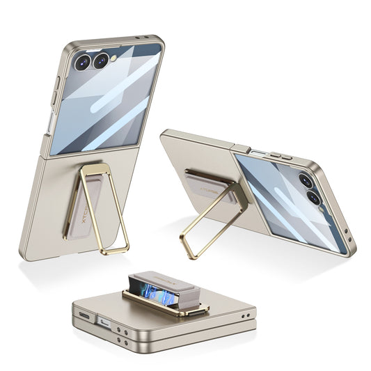 Magnetic Holder Shockproof Phone Case With Front Protection Film For Galaxy Z Flip7