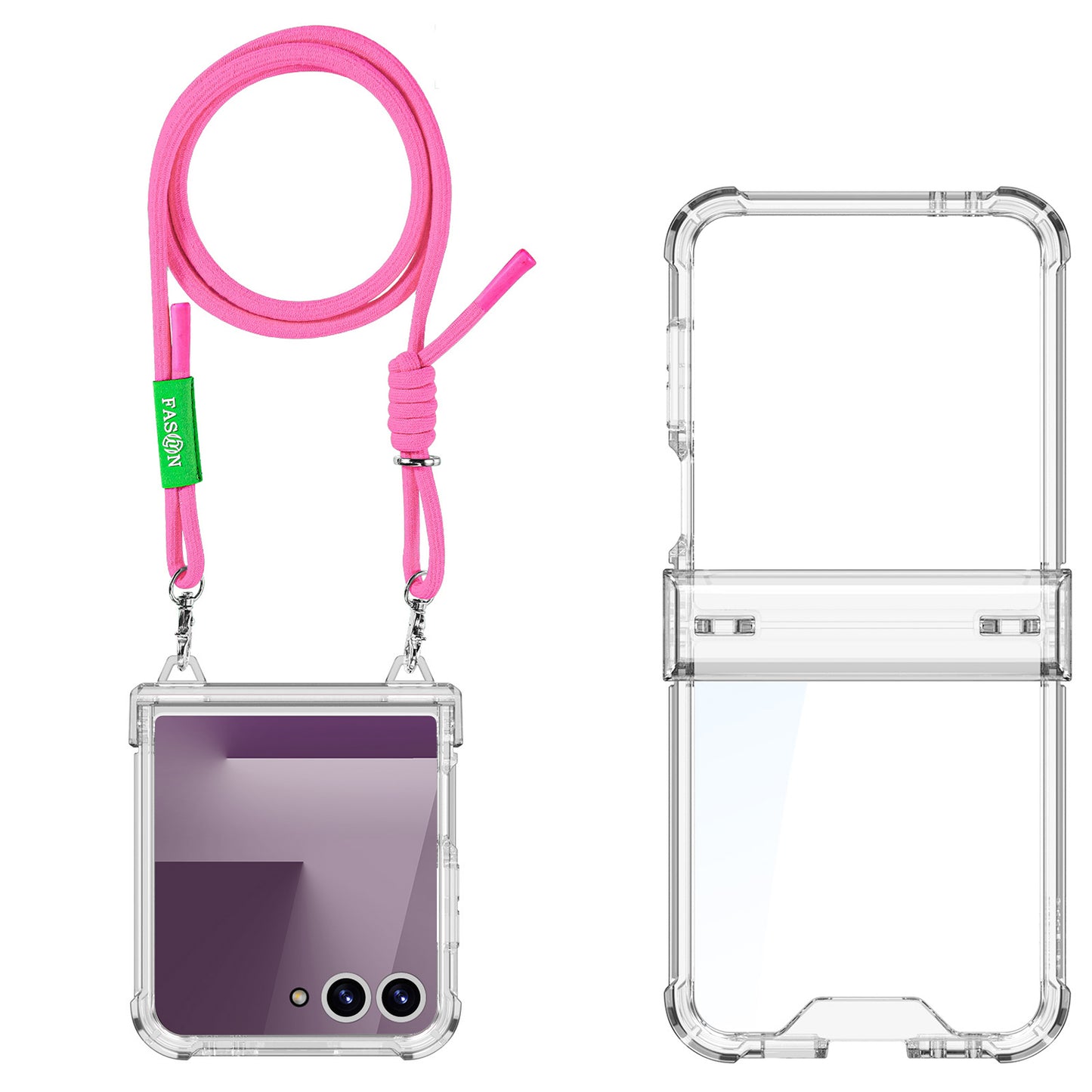 Shockproof Phone Case With Lanyard For Galaxy Z Flip 7/6/5/4