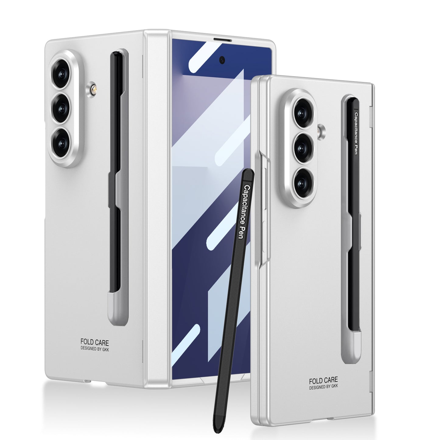 Business-style Magnetic Hinge Phone Case With Pen Slot & Stylus For Galaxy Z Fold7