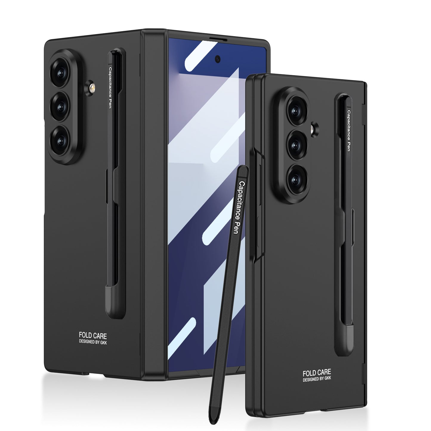 Business-style Magnetic Hinge Phone Case With Pen Slot & Stylus For Galaxy Z Fold7