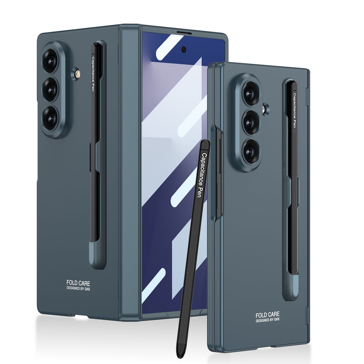 Business-style Magnetic Hinge Phone Case With Pen Slot & Stylus For Galaxy Z Fold7