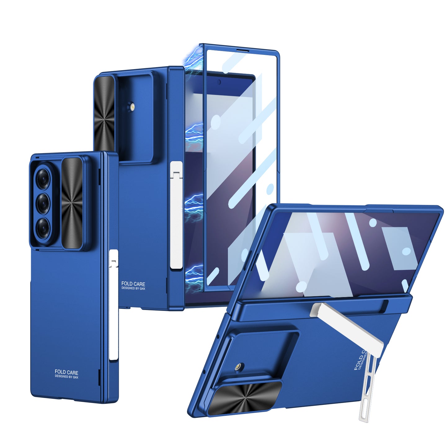 Magnetic Hinge Hidden Bracket All-included Case With Camera Protector For Galaxy Z Fold 7