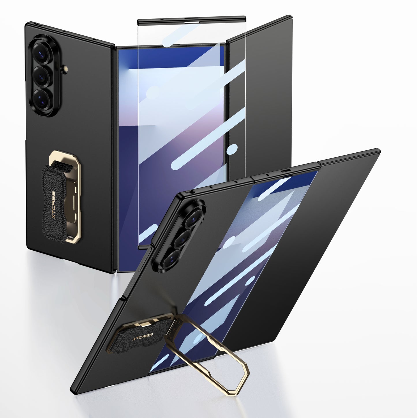 Ultra-thin Phone Case With Bracket & Screen Protector For Galaxy Z TriFold