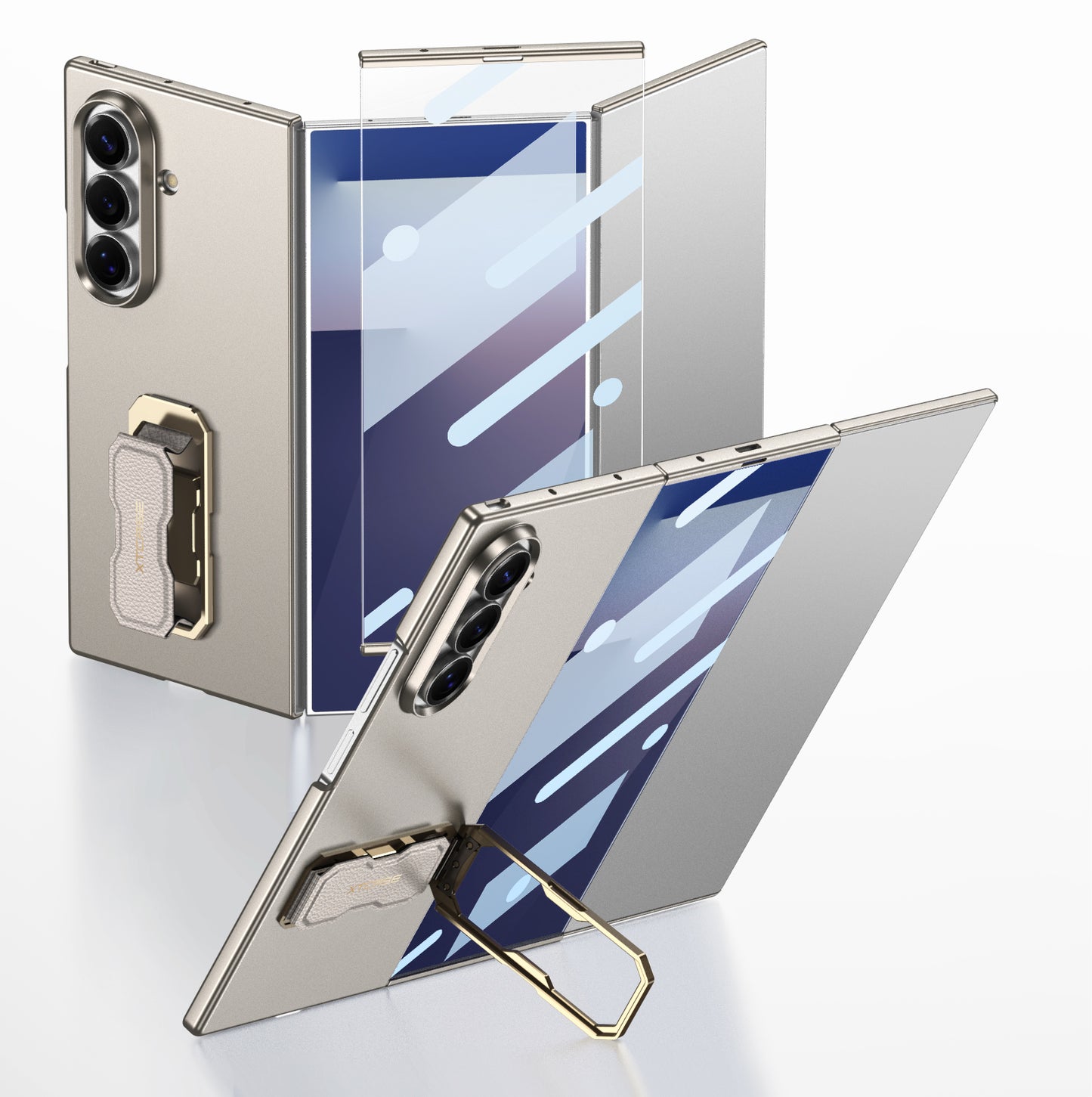 Ultra-thin Phone Case With Bracket & Screen Protector For Galaxy Z TriFold