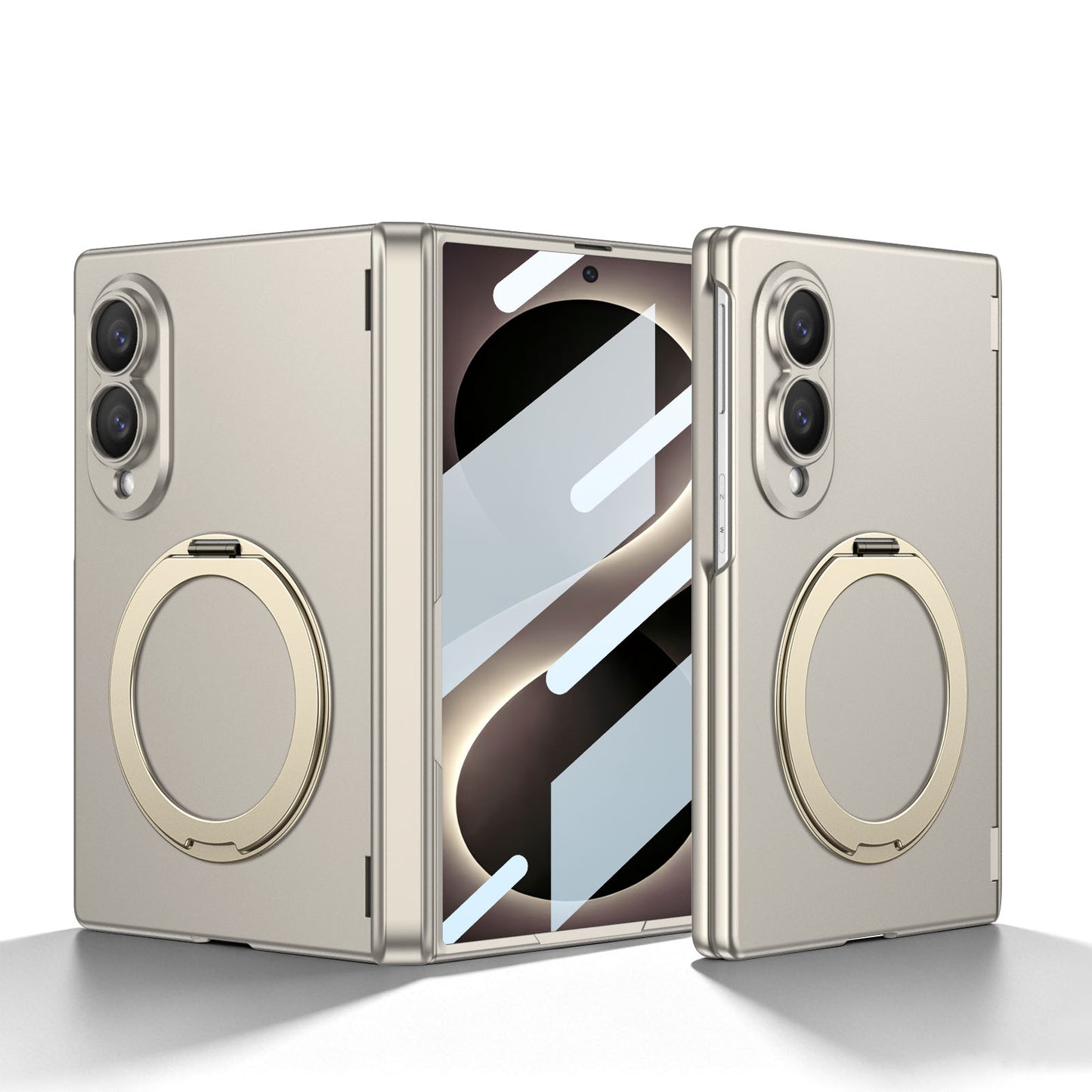 Luxurious Magnetic Ring Holder Phone Case For Galaxy Z Fold8 Wide Ultra