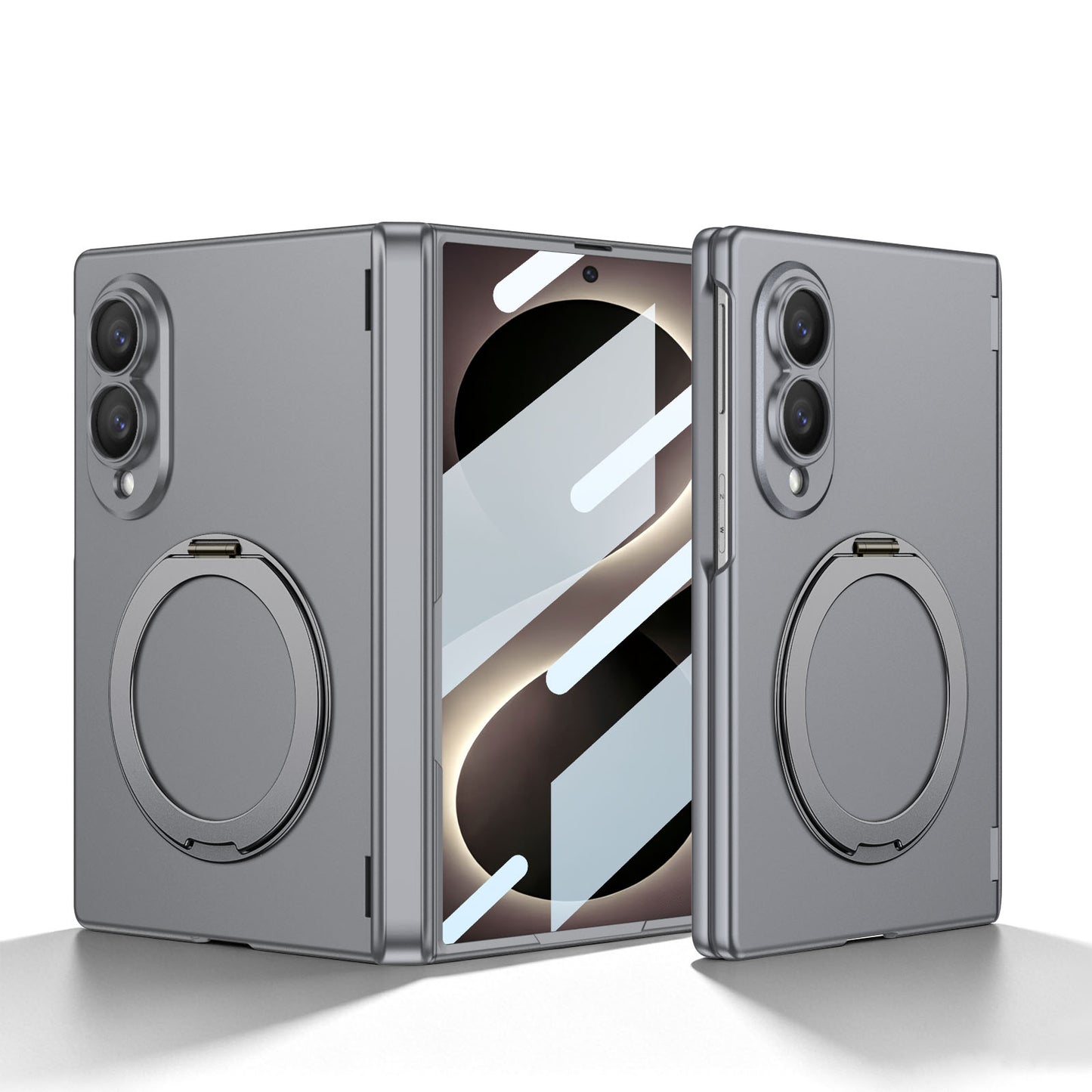 Luxurious Magnetic Ring Holder Phone Case For Galaxy Z Fold8 Wide Ultra
