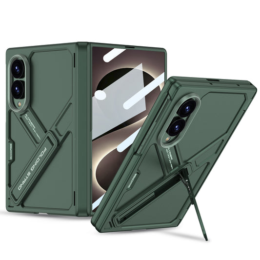 Armor Full-Body Protection Case For Galaxy Z Fold8 Wide Ultra – Hidden Kickstand,Tempered Glass Screen Protector