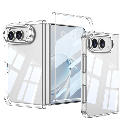 iPhone Ultra | Ultra‑Slim Clear Plating Phone Case Built-in Tempered Glass Film