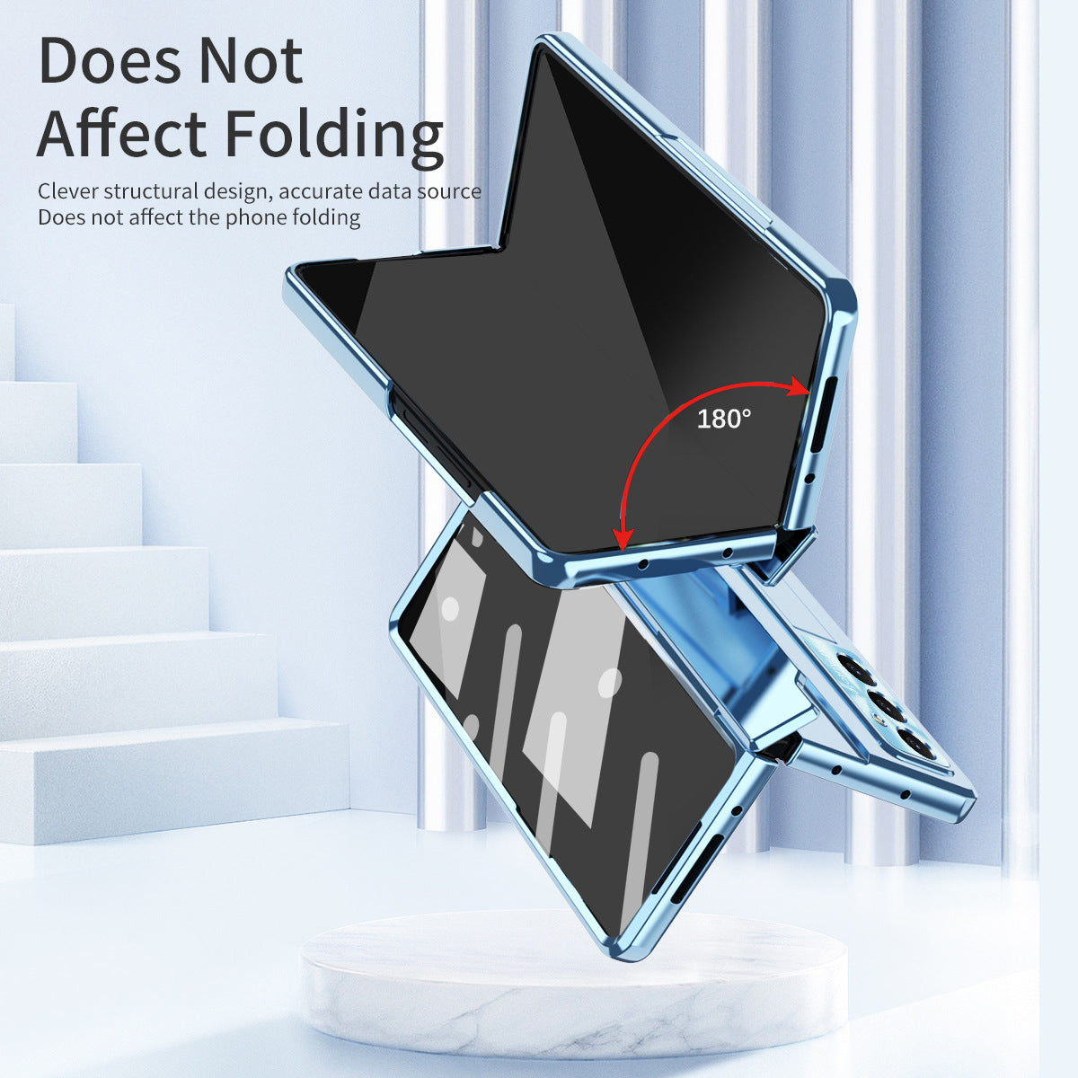 Golden Armor Hinge Magnetic Bracket Protective Phone Case With Front Protection Film For Galaxy Z Fold 7/6/5/4/3