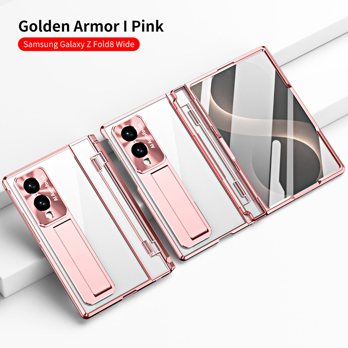 Armor Electroplated Shockproof Phone Case With Screen Protector For Galaxy Z Fold 8/7/6/5/4/3 Wide Ultra