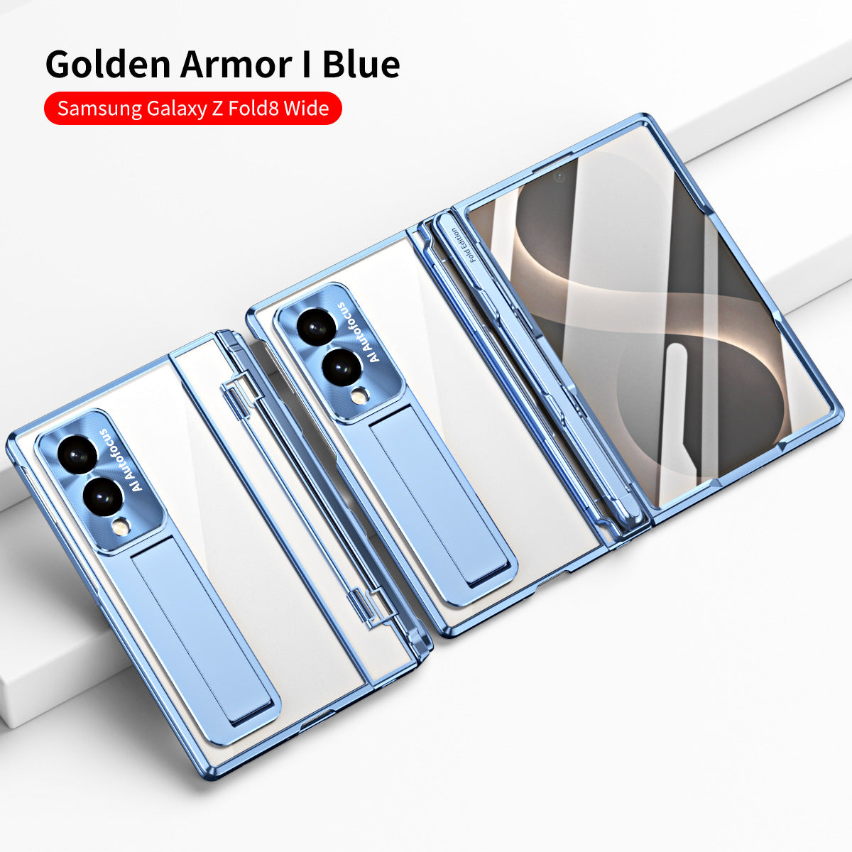 Armor Electroplated Shockproof Phone Case With Screen Protector For Galaxy Z Fold 8/7/6/5/4/3 Wide Ultra