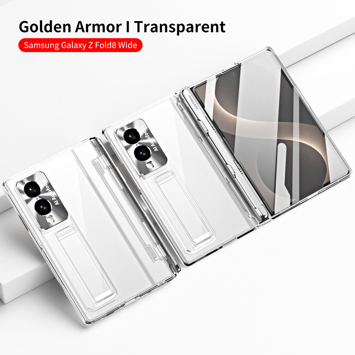 Armor Electroplated Shockproof Phone Case With Screen Protector For Galaxy Z Fold 8/7/6/5/4/3 Wide Ultra