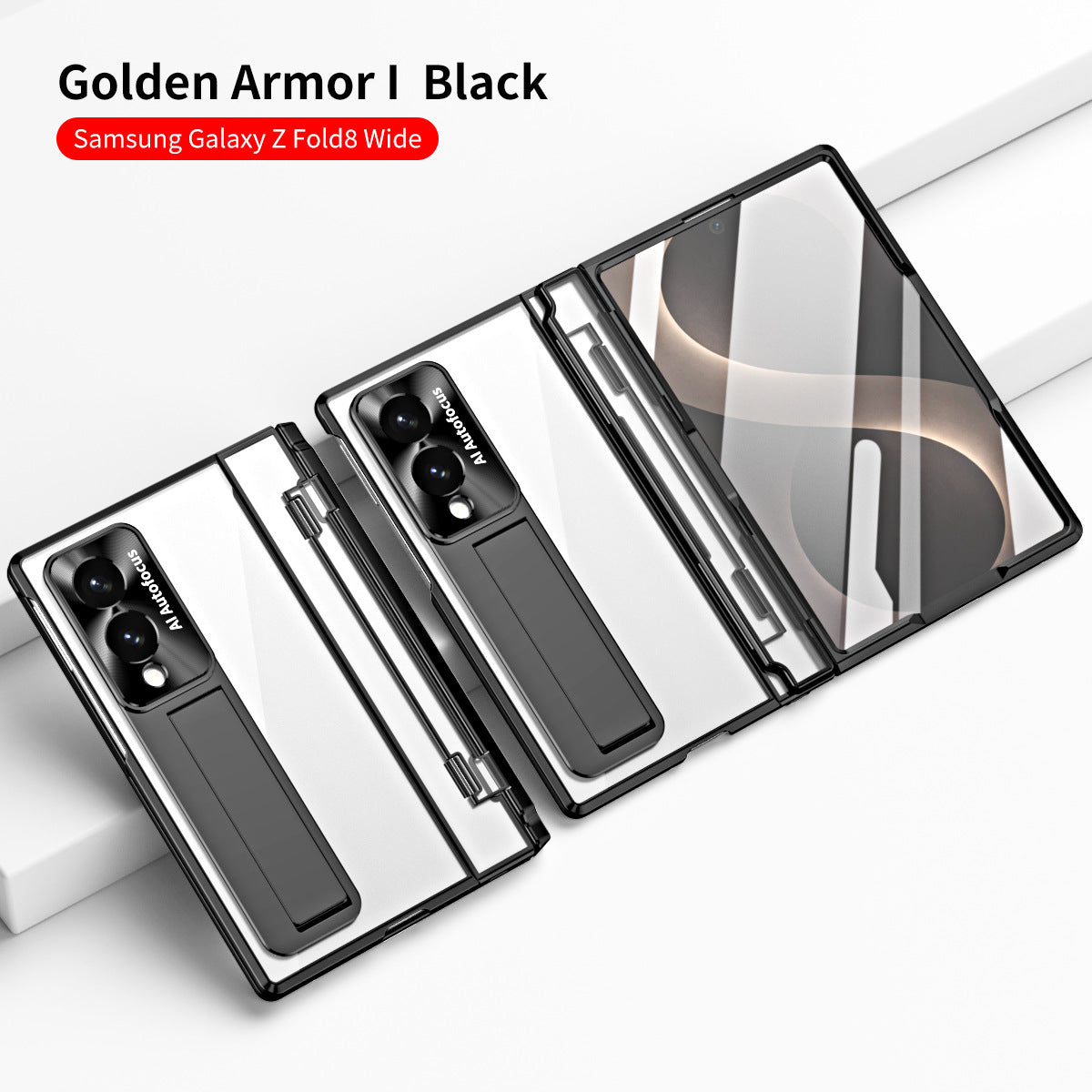 Armor Electroplated Shockproof Phone Case With Screen Protector For Galaxy Z Fold 8/7/6/5/4/3 Wide Ultra