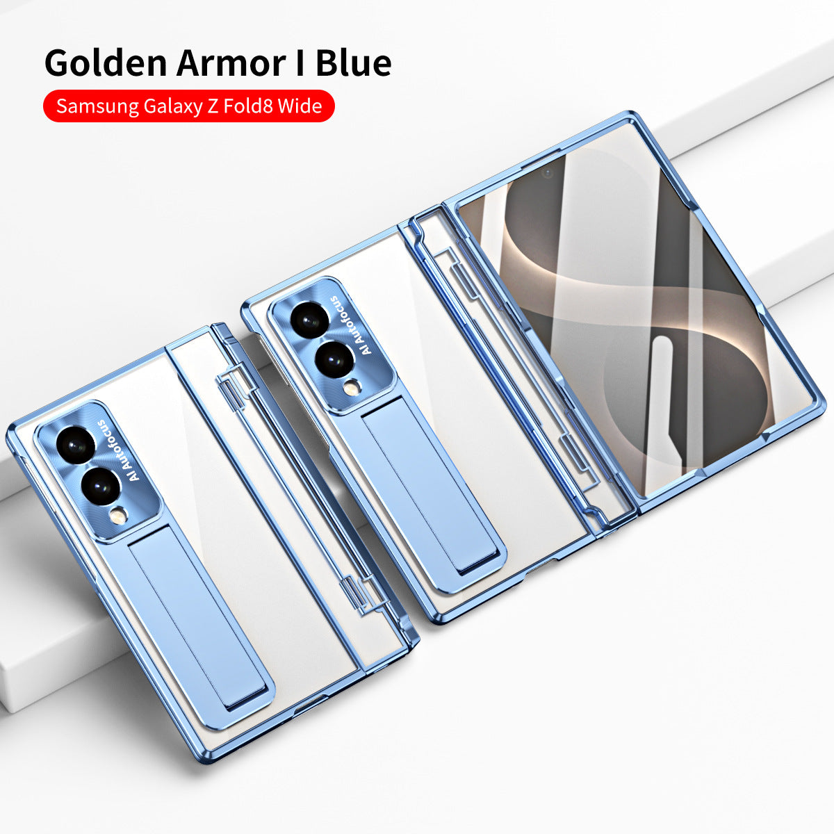 Armor Electroplated Shockproof Phone Case With Screen Protector For Galaxy Z Fold 8/7/6/5/4/3 Wide Ultra