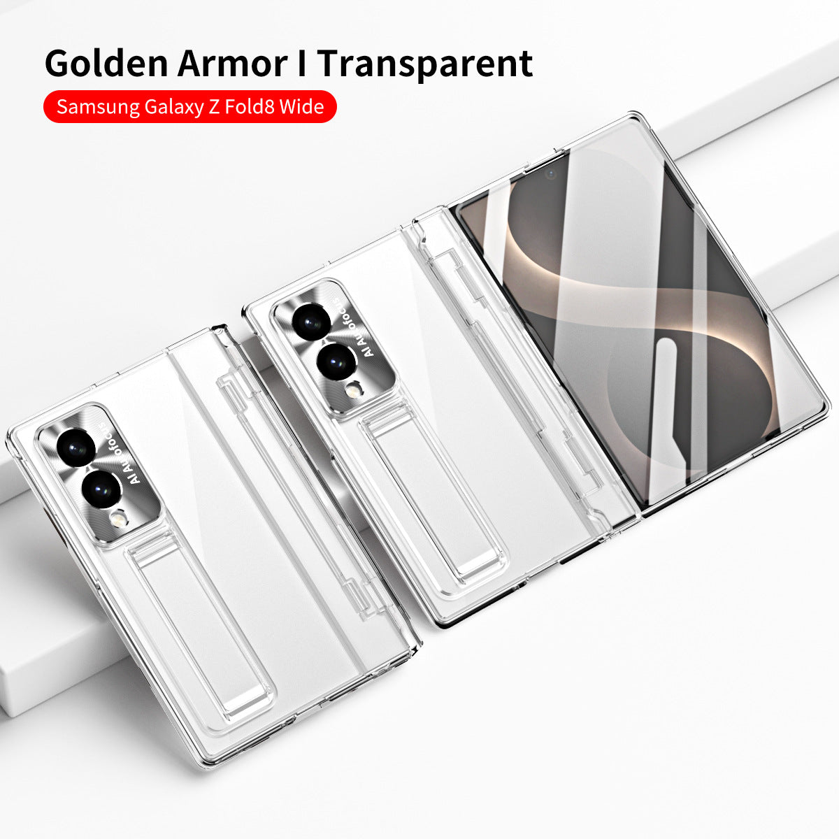 Armor Electroplated Shockproof Phone Case With Screen Protector For Galaxy Z Fold 8/7/6/5/4/3 Wide Ultra